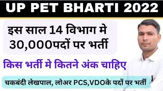 UP PET NEW VACANCY 2022
