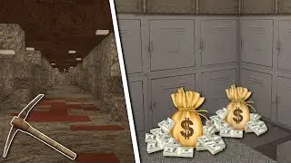 UNDERGROUND TUNNEL BANK HEIST! - Voxel Turf Gameplay - Base Building & Bank Heist!