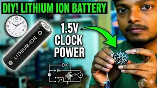 Never Buy Clock Batteries Again! 😱 चलाओ दीवार घड़ी को Lithium-Ion बैटरी से! | DIY Life Hack