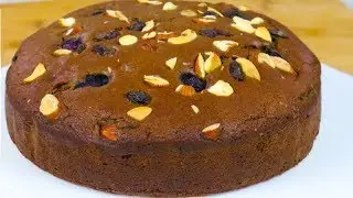 PRESSURE COOKER Eggless Chocolate cake | DryFruit Cake Recipe Without Egg Without Oven