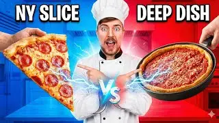 Mr beast opened his new restaurant .New York vs. Chicago 🇺🇸🍕