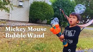 Disney Mickey Mouse Lighted Glowing Bubble Wand