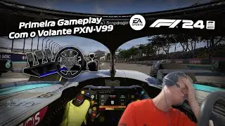 F1 24 - PRIMEIRA GAMEPLAY COM O VOLANTE PXN-V99!  | Xbox Séries S 🎮