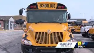 Drivers get school buses prepared for returning BCPS students
