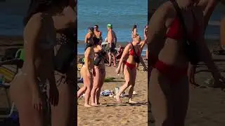 AMAZING BEACH | 🇦🇷 Mar del Plata, Argentina 🏖️ #shorts