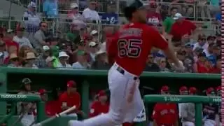 Michael Chavis clubs a three-run homer