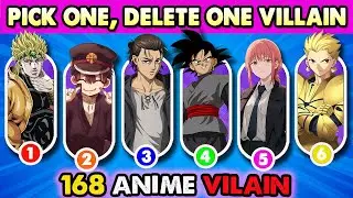 PICK ONE, DELETE ONE ANIME VILLAINS. 🦾😈 | Anime Quiz