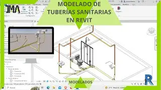 Instalación sanitaria en Revit 2024 -Curso 01- Parte 7- Modelado de tuberías sanitarias en Revit
