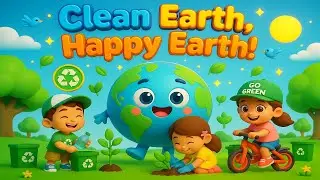 🌍 Clean Earth, Happy Earth 🌿 | Fun Learning Song for Kids | Save the Planet Rhyme!