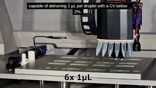 1 Microliter Droplets below 2% CV | High-Speed Non-Contact Dispensing by M2-Automation