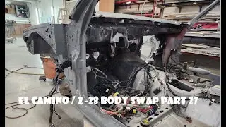 85 El Camino 99 Z-28 Body Swap part 27