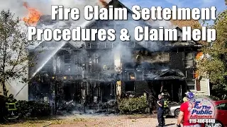 Fire Claim Settlement Procedure NC | 919-400-6440