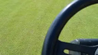 toro triplex mowing gildredge Park eastbourne after verticutting