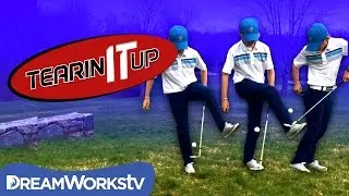 12-Year-Old Amazing Golf Trick Shot | TEARIN' IT UP