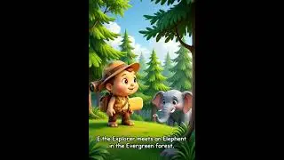 E the Explorer, a cheerful letter &lsquo;E&rsquo; wearing a little explorer&rsquo;s vest and binoculars, standing on a