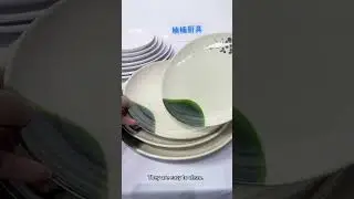Durable, stylish melamine plates that elevate any dining occasion.#tableware