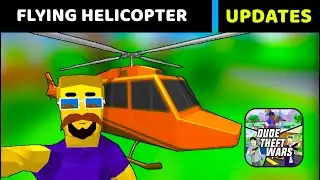 📱Flying Helicopter | Dudes Theft Wars | Offline Sandbox