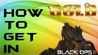 How to get GOLD sub machine guns on Black ops 2 Tips/Tricks