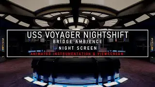 Star Trek Sleep Sounds  | USS VOYAGER BRIDGE | Nightshift Ambience | White Noise | ASMR | Sleep