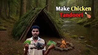 Fried Chicken Recipe in Forest River | Camping in The Heavy Rain | RS Robin Camping