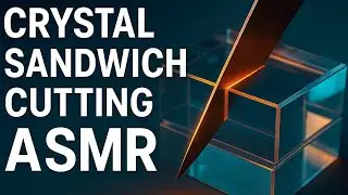Cutting Crystal Sandwiches ASMR 🧊 | Relaxing Glass Sounds & Precision Cuts#ai #asmr 
