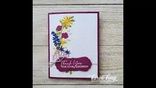 Make a pretty bouquet using the Dainty Delight bundle!
