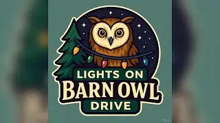 2025 - Christmas - Lights On Barn Owl - Display Walkthrough