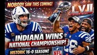 Nobody Saw This Coming! Indiana Wins National Championship | Historic 16-0 Season| NFL News #nfl 