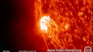 Rozbłysk klasy M2.9 (2) - 21.06.2013 (SDO)