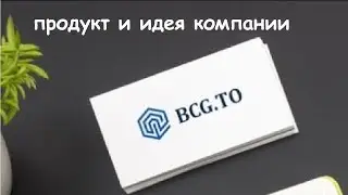 Продукт и идея компании BCG TO.