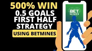 500% Win Over 0 5 Goals In First Half Strategy Using Betmines