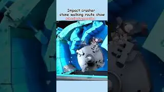 impact crusher stone walking route #mechanical #engineering #machine #crusher #stone #shorts #video