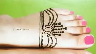Leg mehandi design easy / pairon ka mehandi ka design / पैरों के लिए सरल मेहंदी डिज़ाइन
