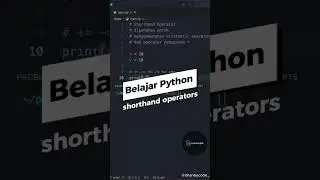 Belajar Python Dasar Untuk Pemula  - shorthand operators