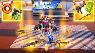 DINO MEGAZORD vs ALL NEW MYTHIC GUNS (NEW!) Fortnite Chapter 7 Season 1