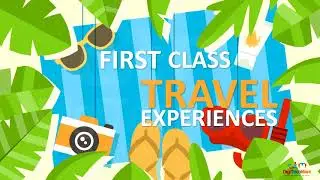 DTM create 2D motion Graphic Travel Video