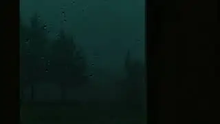 Gloomy Forest Night Rain &mdash; Darkest Nature Sounds | Cozy Rain on Window (2 Hours)