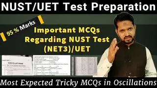 Physic Important MCQs for  ECAT/MDCAT l Oscillations MCQs l NET3 l urdu lurdu lहिंदी