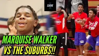 MARQUISE WALKER IS CHALLENGED BY SUBURBAN SCHOOL | His First Conference Game At New School!