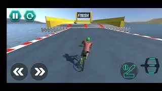 BMX Cycle Stunt Game - Mega Ramp Bicycl - level - 04 || Android Gameplay