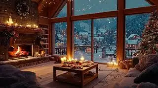 Moody Piano Music With Crackling Fireplace Creating A Warm Cozy Atmosphere