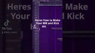 How to make your 808 and kick hit hard together without clashing #musicbeats #flbeat #tutorial