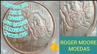 5 CENTAVOS 2012 Cunho Quebrado Colecion&aacute;vel e um bom pre&ccedil;o