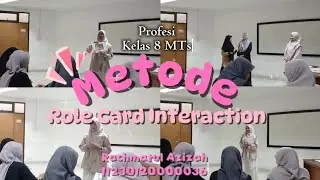 Metode Role-Card Interaction dalam pembelajaran bahasa Arab materi المهنة  kelas 8 MTs