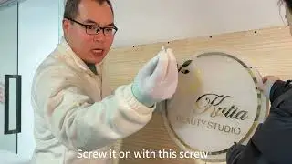 How to install backlit acrylic signs? #ledsign #backlitsign #backlitacrylicsign #neonsign #sign