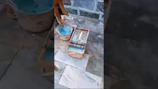 Filling voids in swimming pool ceramic tiles