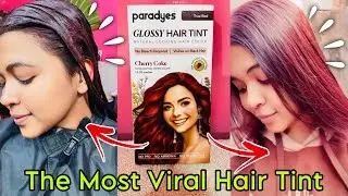 Reviewing *paradyes* Viral Glossy Hair Tint✨🤗*Cherry Coke*🌹❤️Unexpected Result😍🥹|| Neha Paul