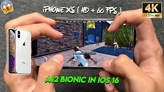 iPhone XS PUBG TEST in iOS 16 with ( HD + 60 FPS ) 🔥 | iPhone XS TEST in 2023 with BEST GRAPHIC 😍