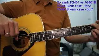 [So sánh guitar] Yamaha FG401 vs FG401B