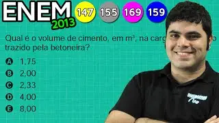 ENEM 2013 Matemática #24 - Divisão Proporcional do Concreto